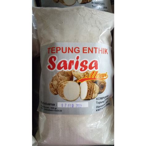 Jual Tepung Enthik Talas Belitung Kimpul Bentul Sarisa Asli Jogja Gr