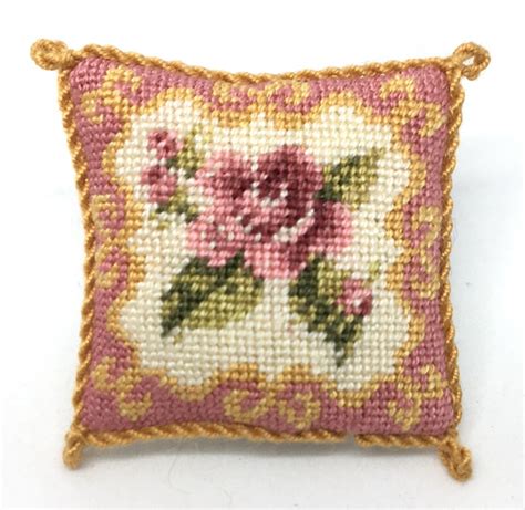 Rose Ornate Cushion A Nicola Mascall Miniatures