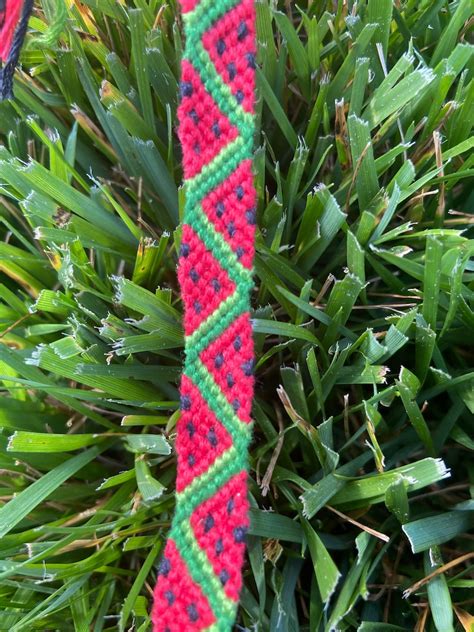 Watermelon Friendship Bracelet Etsy