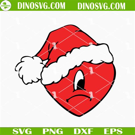 Bad Bunny Heart With Santa Hat Svg Una Navidad Sin Ti Svg Bad Bunny