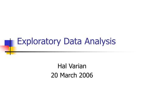 Ppt Exploratory Data Analysis Powerpoint Presentation Free Download