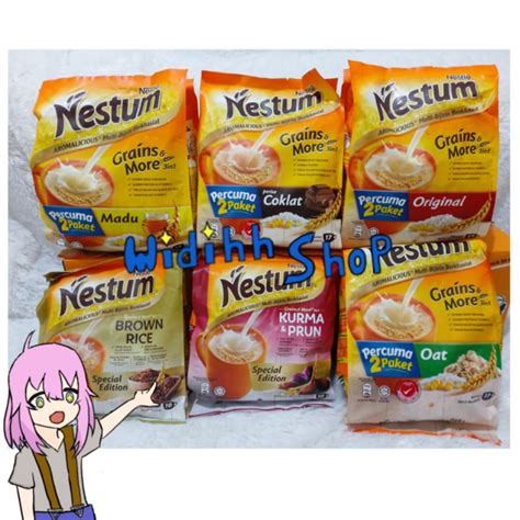 Jual Nestum Coklat Oat Brown Rice Madu Kurma Taro 3in1