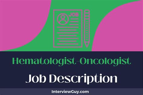 hematologist oncologist job description updated