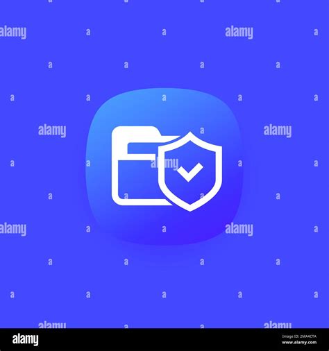 Secure Folder Icon For Apps Stock Vector Image Art Alamy