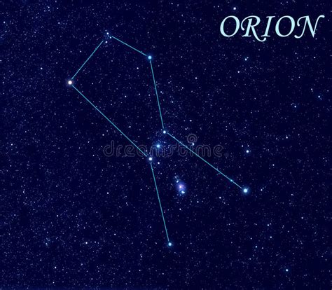 Constellation Orion stock illustration. Image of wallpaper - 16935269