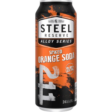 Steel Reserve Spiked Orange Soda Beer 8 Abv 1 24 Oz Beer Cans Buehler S