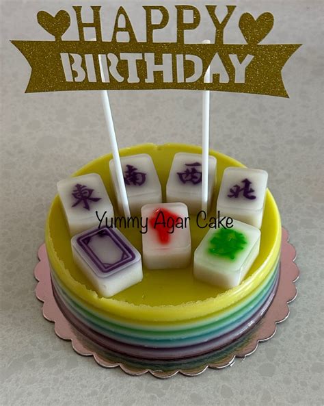 Mahjong Agar Agar Birthday Cake No Food Drinks Homemade Bakes On