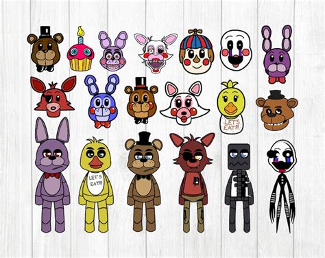 Instant Download Fnaf Svg Bundle Five Nights Freddy Svg Etsy Images