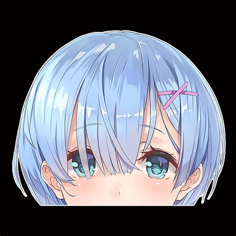 Peeker Anime Peeking Sticker Car Window Decals Pk124 Re Zero Rem