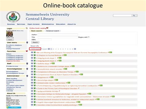 Central Library Of Semmelweis University Short History Homepage Ppt Download