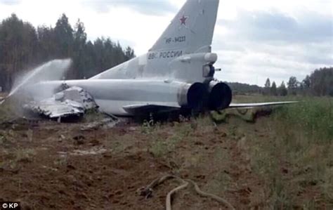 Russian fighter jet in dramatic crash after take-off fail | Daily Mail ...