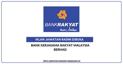 Permohonan Jawatan Kosong Bank Kerjasama Rakyat Malaysia Berhad