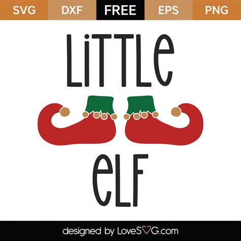 Free Little Elf Svg Cut File