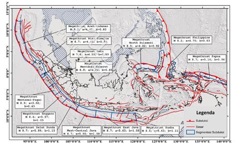 Megathrust earthquake sources (PUSGEN, 2018) | Download Scientific Diagram