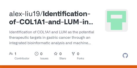 Github Alex Liu Identification Of Col A And Lum In Gc