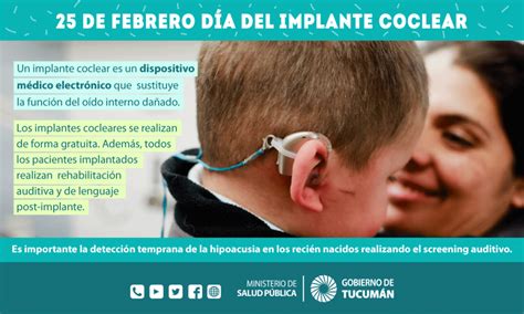 D A Internacional Del Implante Coclear Ministerio De Salud P Blica De