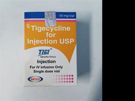 Tigi 50mg Tigecycline Injection at Rs 1100/piece | Tygacil in ...
