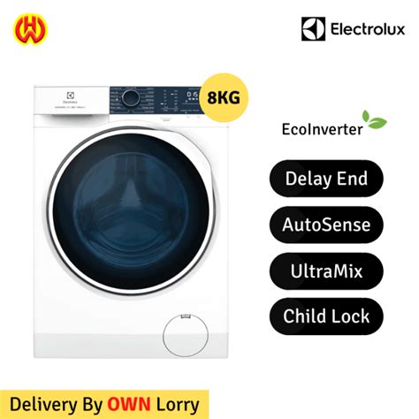 Electrolux 8kg Front Load Washing Machine Ultimatecare 500 Eco Inverter Ultra Mix Auto Sense