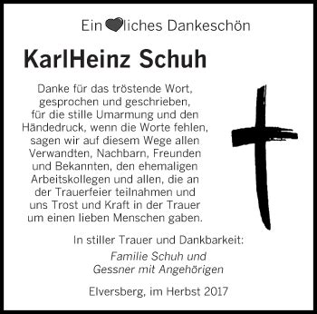 Traueranzeigen Von Karlheinz Schuh Saarbruecker Zeitung Trauer De