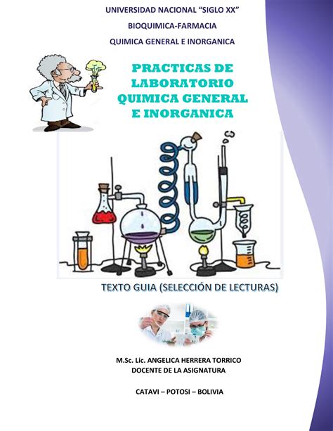 Texto de lab química general e inorgánica PRACTICA DE LABORATORIO