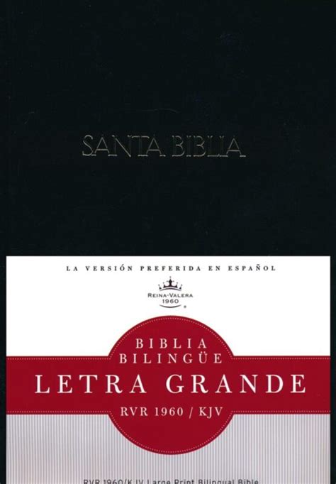 Rvr Kjv Biblia Biling E Letra Grande Negro Tapa Dura Vida Y Luz