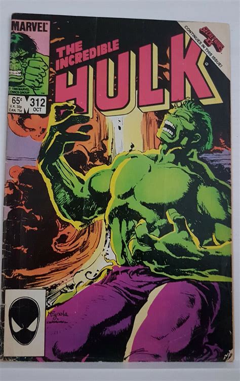 Incredible Hulk 312 Secret Wars II MARVEL Comics October 1985