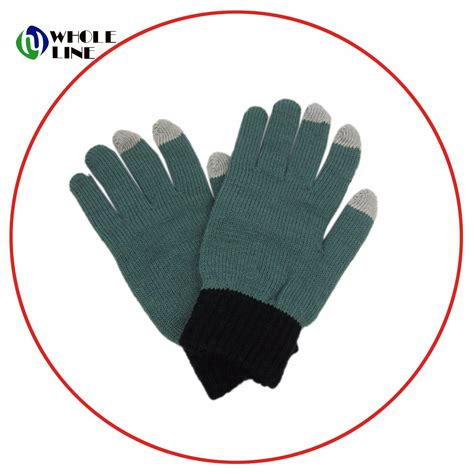 Hot Sales Conductive Fiber Touch Screen Warm Knitted Glove China