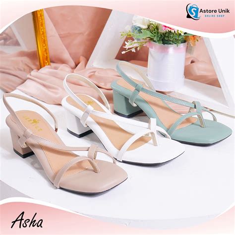 Jual Sandal Sendal Heels Hels Hils Tali Pesta Kondangan Wedding Wanita