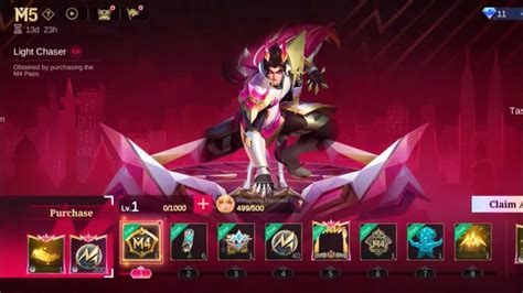 Daftar Level Hadiah M5 Pass Mobile Legends ML Esportsku