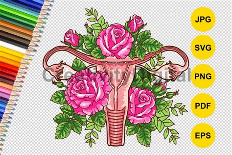 Floral Uterus Svg Floral Vagina My Vagina Is Beautiful Female