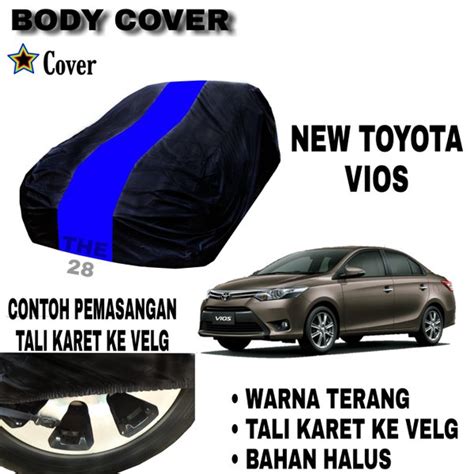 Jual Sarung Mobil NEW TOYOTA VIOS Single BIRU Body Cover Penutup New