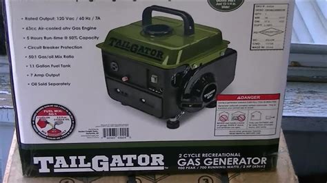 Harbor Freight Tailgator Generator Manual