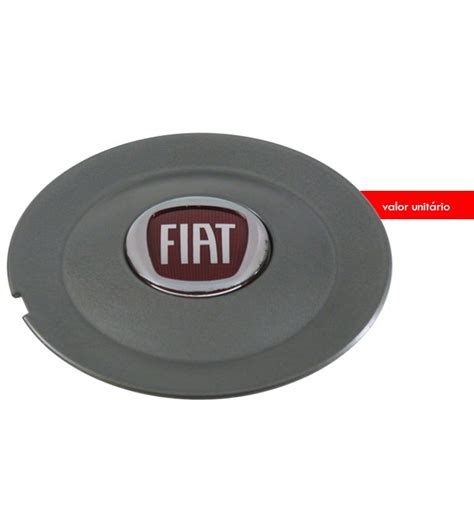 Calota Centro Miolo De Roda Esportiva Fiat Bravo Grafite R 12 49 Em