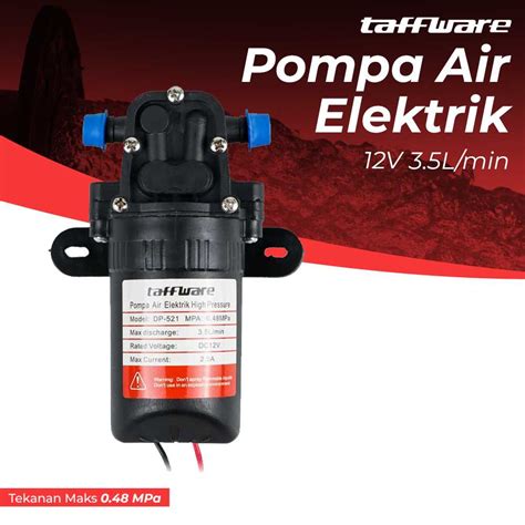 Jual Taffware Pompa Air Elektrik High Pressure Water Pump 12V