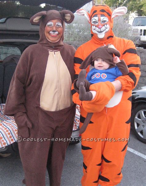 Tigger, Kanga and Roo Family Group Costume: An Epic Tail