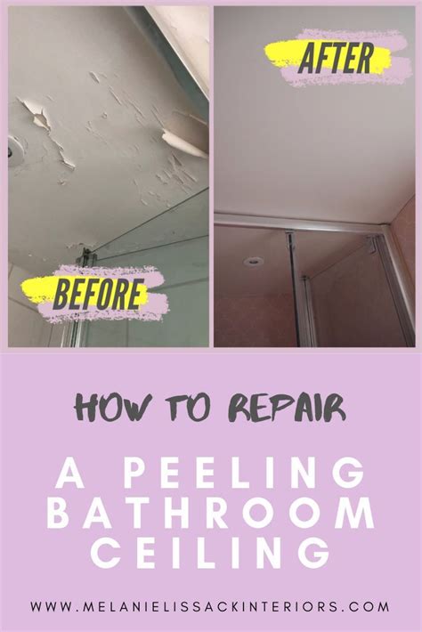 How To Repair A Peeling Bathroom Wall Or Ceiling Melanie Lissack