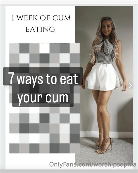 Ways To Eat Your Cum Mistress Sophia Has A Full Week Of Femdom Cei