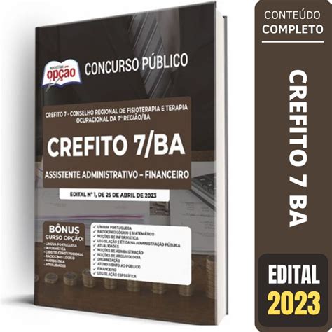 Apostila Crefito Assistente Administrativo Financeiro Solu O