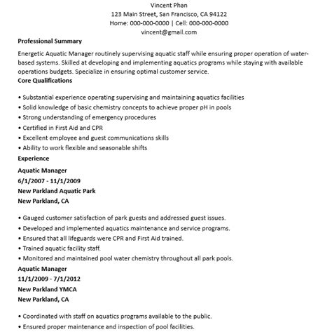 9 Lifeguard Resume Sample Template Business Psd Excel Word Pdf