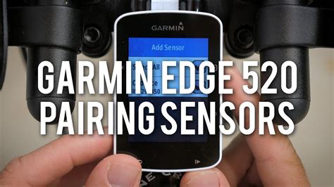 Garmin Edge 520 Sensor Pairing YouTube