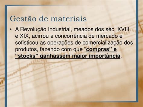 PPT Gestão de materiais PowerPoint Presentation free download ID