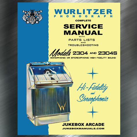 Wurlitzer 2304 2304S Service Parts And Troubleshooting