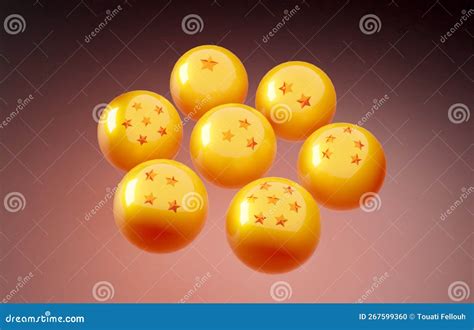 The Dragonball Magic Crystal Balls Stock Illustration Illustration Of