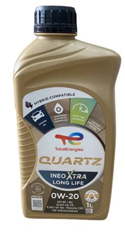 Total Quartz Ineo Xtra Long Life 0W 20 1 liter Motoroliën nl A merk