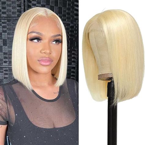 Amazon Utide Blonde Bob Wig X Hd Lace Front Wig Human Hair