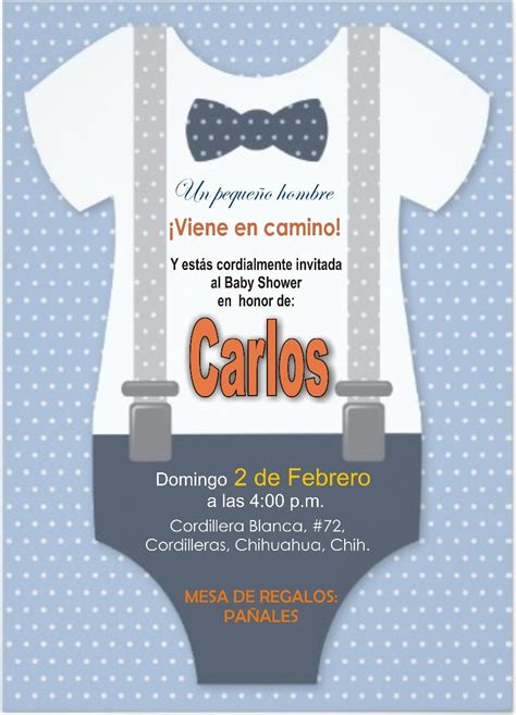 Invitación Editable Baby Shower Niño Diseño Mameluco 39 Fdc