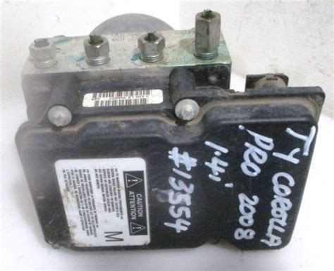 2012 TOYOTA COROLLA PRO 1 4 ABS PUMP Partland Auto Parts