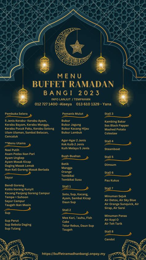 Buffet Ramadhan Bangi 2023 PAKEJ KATERING PERKAHWINAN LENGKAP DEWAN