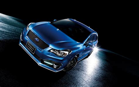 Wallpaper Subaru Impreza Sport Hybrid Blue Car At Night 3840x2160 Uhd