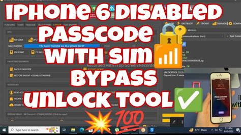 How To Iphone Ios Bypass Passcode With Sim Unlocktool Iphone